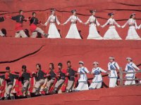 Spectacle ethnique Naxi au pied du Yulong