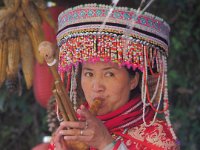 instrumentiste dans un village Dongba