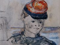 Paul Cézanne -   Garçon coiffé d'une casquette -   vers 1887
