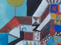 Paul Klee -   Temple - Peinture murale I -   1920