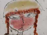 Paul Klee -   Fillette rouge au chapeau jaune -   1920