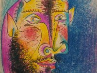 Pablo Picasso -   Tête de Faune    - 1937