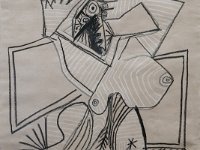 Pablo Picasso -    Nu assis les bras levés   - 1972