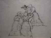 Théodore Géricault -   Préparatifs d'une exécution à mort à Rome  - 1820