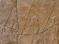 Soldats à pieds, murs du palais, Ninive, ~700 avJC