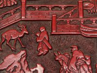 Détail de plateau de laque - dynastie Ming (1368-1644)