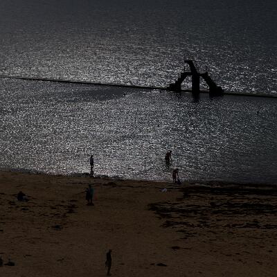Saint-Malo : le bassin marin le soir