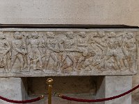 Cathédrale de Cosenza : sarcophage d'Henri VII Hohenstaufen et d'Isabelle d'Aragon