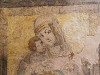 Matera : crypte de l'église rupestre  san Giuliano   : Marie Glycophilose  - XVIIe siècle